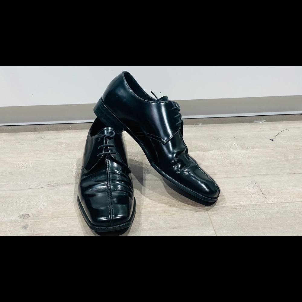 Prada Black Leather Dress Shoes PRADA Size 7, US equivalent 9
